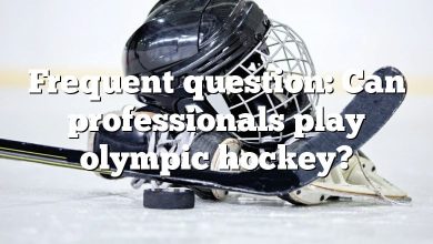 Frequent question: Can professionals play olympic hockey?