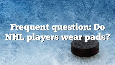 Frequent question: Do NHL players wear pads?