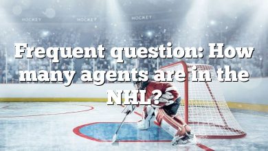 Frequent question: How many agents are in the NHL?