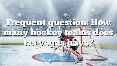 Frequent question: How many hockey teams does las vegas have?