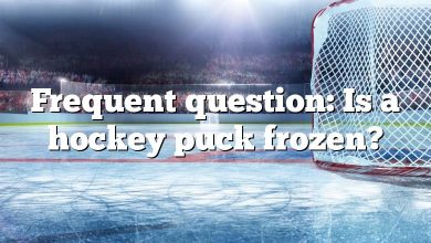 Frequent question: Is a hockey puck frozen?