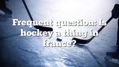 Frequent question: Is hockey a thing in france?