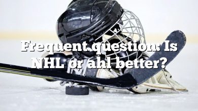 Frequent question: Is NHL or ahl better?