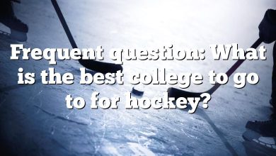 Frequent question: What is the best college to go to for hockey?