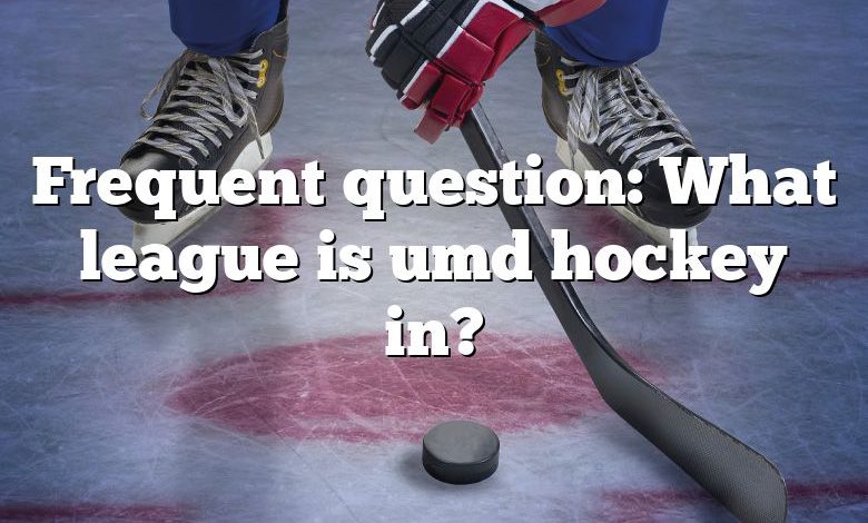 Frequent question: What league is umd hockey in?