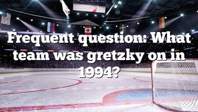 Frequent question: What team was gretzky on in 1994?