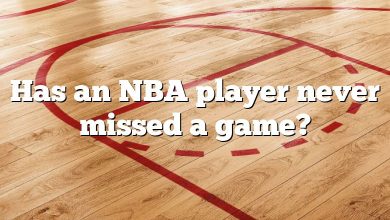Has an NBA player never missed a game?