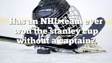 Has an NHL team ever won the stanley cup without a captain?