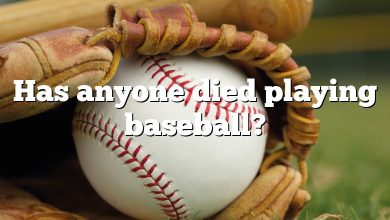 Has anyone died playing baseball?