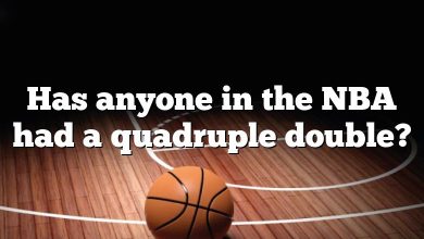 Has anyone in the NBA had a quadruple double?