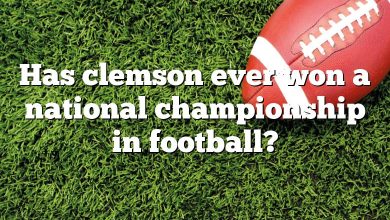 Has clemson ever won a national championship in football?