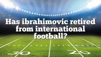 Has ibrahimovic retired from international football?
