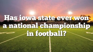 Has iowa state ever won a national championship in football?