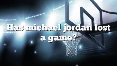 Has michael jordan lost a game?