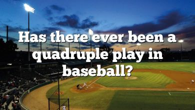 Has there ever been a quadruple play in baseball?