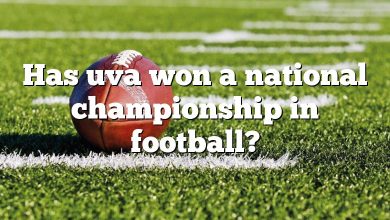 Has uva won a national championship in football?