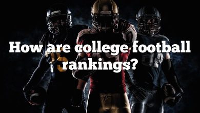 How are college football rankings?