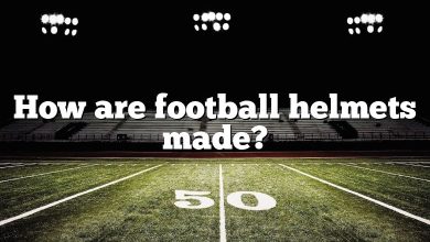 How are football helmets made?