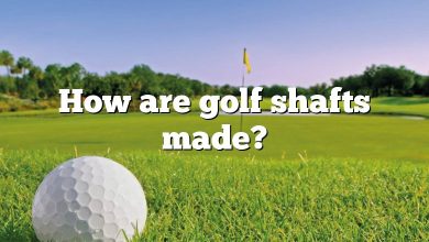 How are golf shafts made?