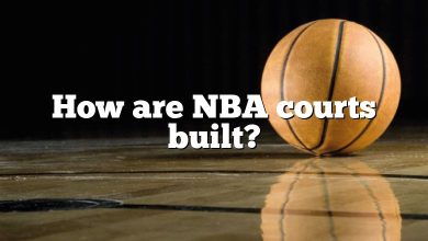How are NBA courts built?