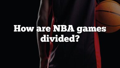 How are NBA games divided?