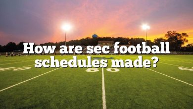 How are sec football schedules made?