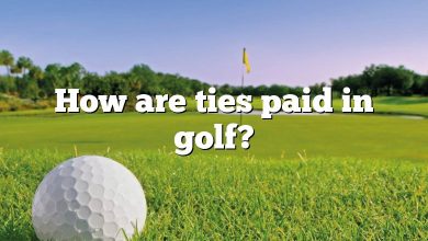 How are ties paid in golf?