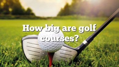 How big are golf courses?