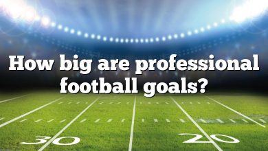 How big are professional football goals?