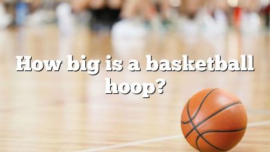 How big is a basketball hoop?