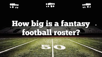 How big is a fantasy football roster?