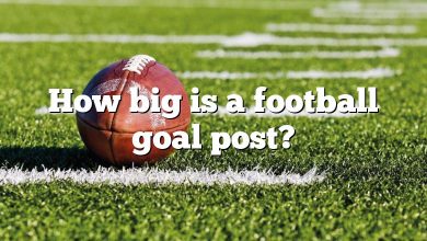 How big is a football goal post?