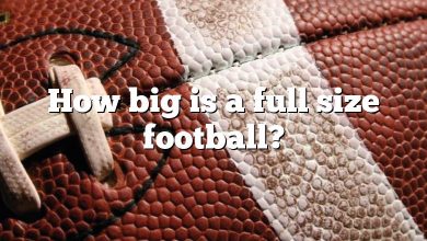How big is a full size football?