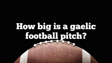 How big is a gaelic football pitch?