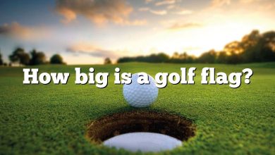 How big is a golf flag?