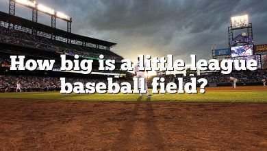 How big is a little league baseball field?