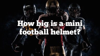 How big is a mini football helmet?