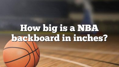 How big is a NBA backboard in inches?