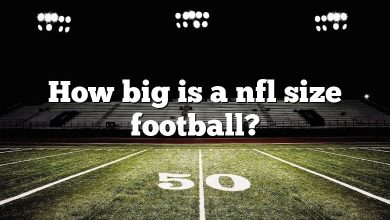How big is a nfl size football?