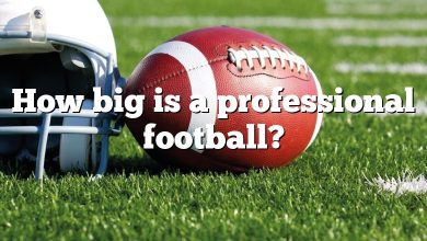 How big is a professional football?