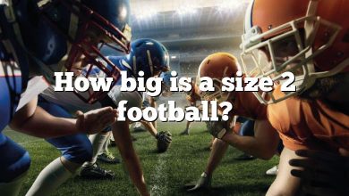 How big is a size 2 football?