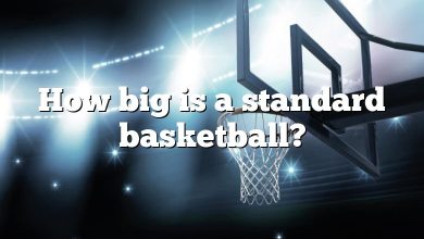 How big is a standard basketball?