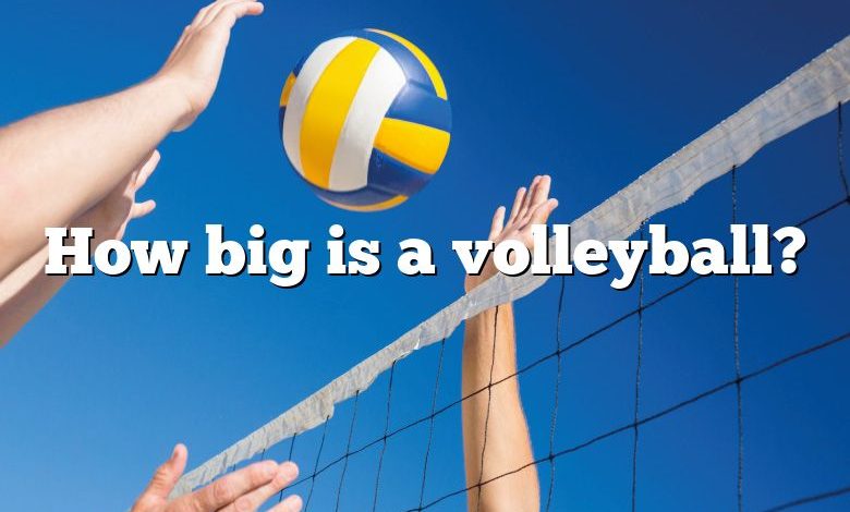 How big is a volleyball?