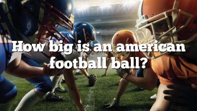 How big is an american football ball?