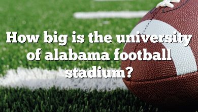 How big is the university of alabama football stadium?