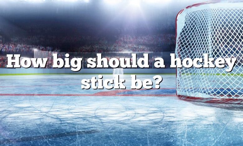 How big should a hockey stick be?