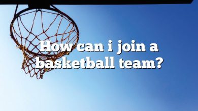 How can i join a basketball team?