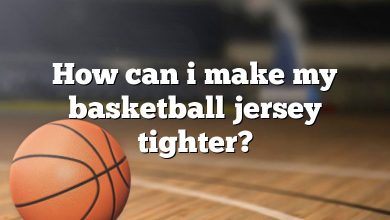 How can i make my basketball jersey tighter?