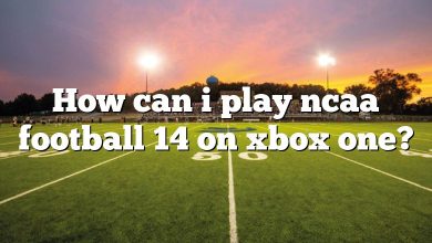 How can i play ncaa football 14 on xbox one?