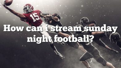 How can i stream sunday night football?